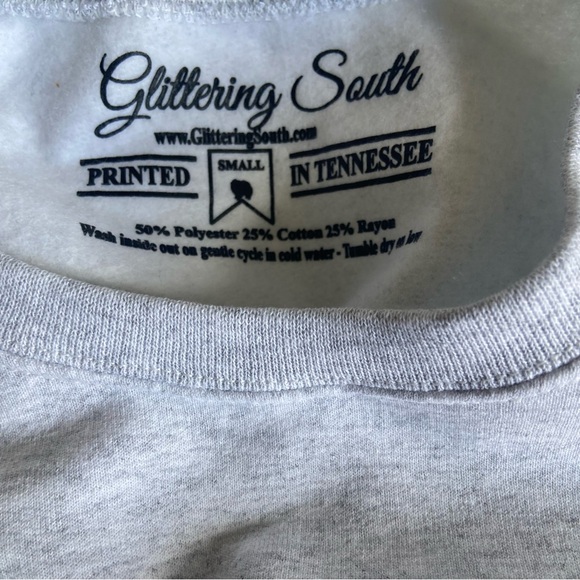 Whoville University Gray Graphic Crewneck Sweatshirt Women’s S NWOT - Picture 7 of 7